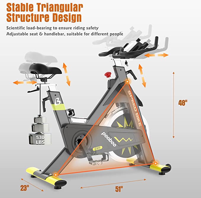 Photo 1 of (LARGE PUNCTURE; MISSING HARDWARE)
pooboo Commercial Indoor Exercise Bike Stationary Bike