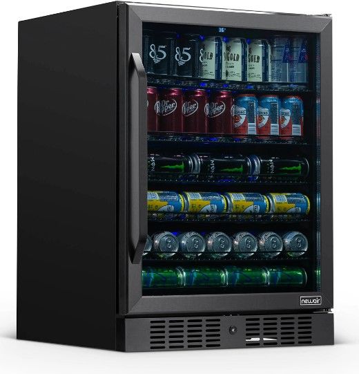 Photo 1 of (NOT FUNCTIONAL; COSMETIC DAMAGES)
Newair 24” Built-in 177 Can Beverage Fridge in Black Stainless Steel

