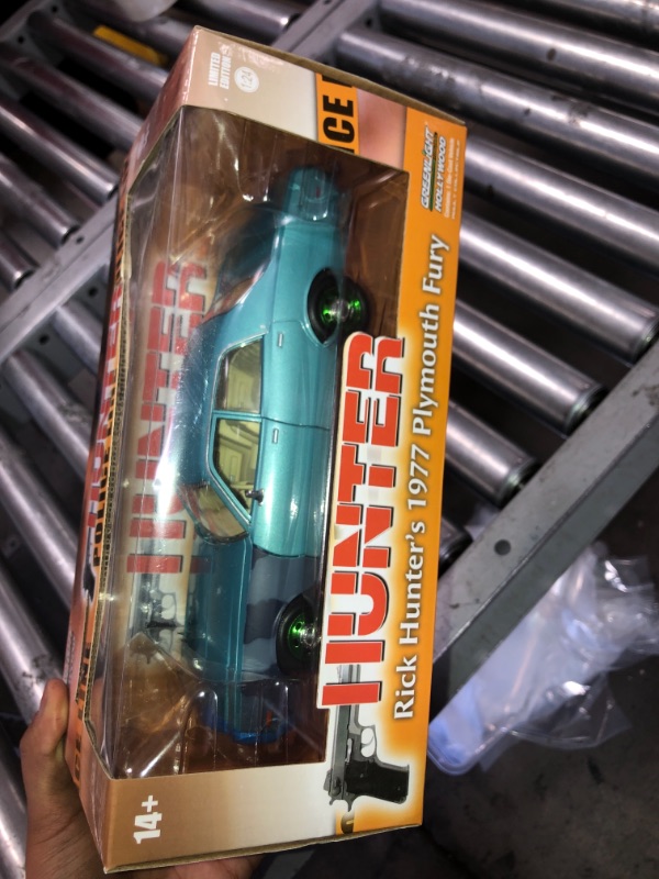 Photo 2 of 1977 Plymouth Fury Unrestored Turquoise Met. Hunter (1984-1991) TV Series 1/24 Diecast Model Car by Greenlight
