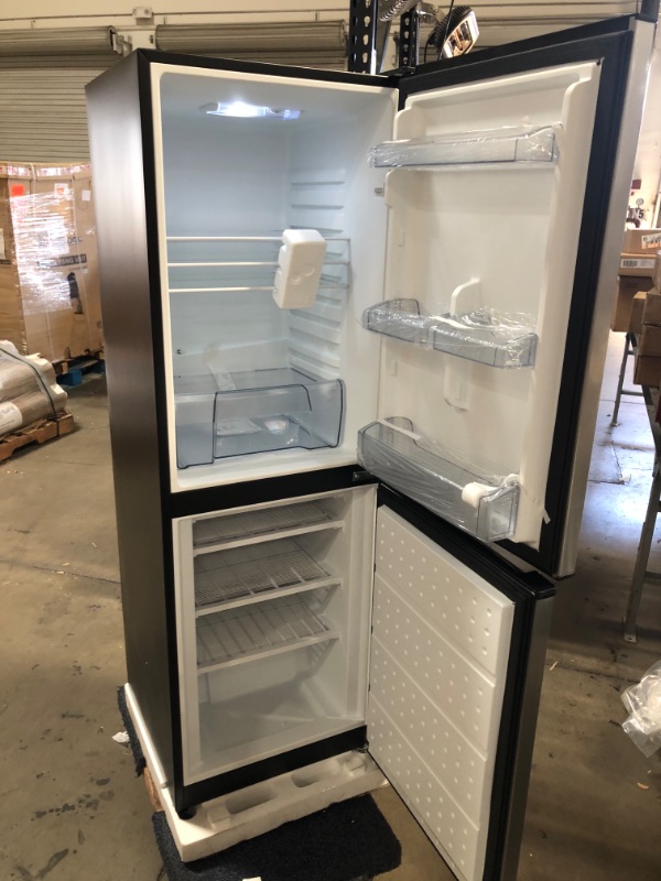 Photo 11 of Galanz 7.4 cu. ft. Bottom Freezer Refrigerator Dual Door in Stainless Steel