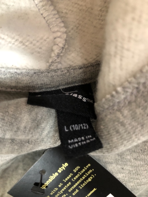 Photo 1 of Kids' Fleece Raw Edge Boxy Hoodie - art class™-large -10/12

