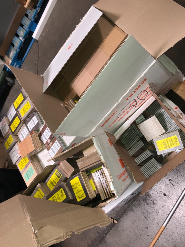 Photo 3 of -NONREFUNDABLE -SOLD AS IS ! 
Pallet of assorted Pergo Outlast Waterproof Laminate Wood Flooring vinyl samples, assorted colors and sizes, more than 15 different shades 