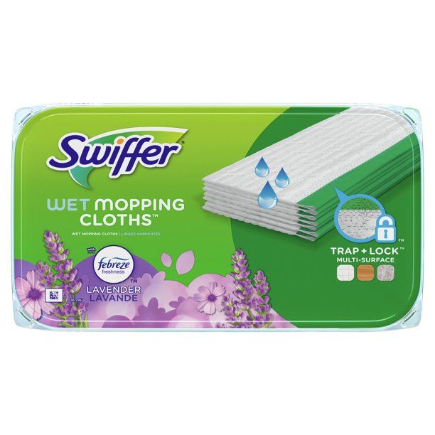 Photo 1 of 2pack - Swiffer Wet Mopping Cloths, Lavender, 19 Count 