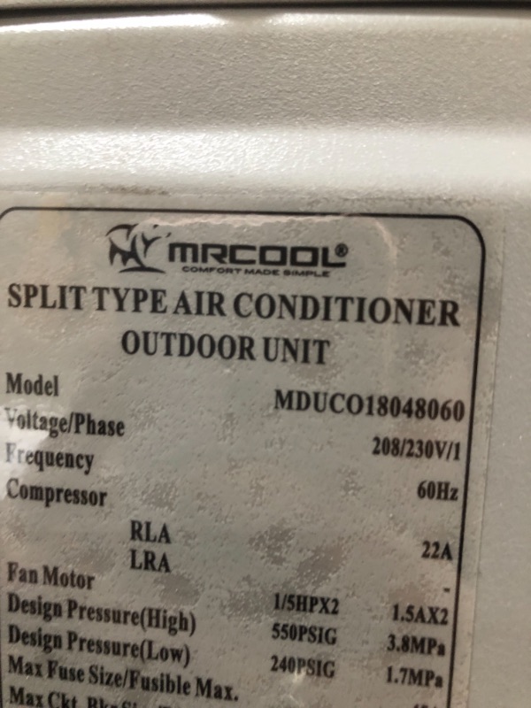 Photo 1 of MrCool 3-ft 48000 BTU/H Inverter Cooling Condenser, 4700 CFM

