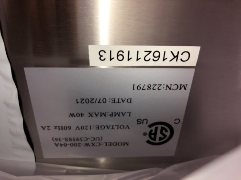 Photo 2 of ***PARTS ONLY*** HAUSLANE 36 in. Ducted Under Cabinet Range Hood with 3-Way Venting Incandescent Lamp Self-Clean in Stainless Steel