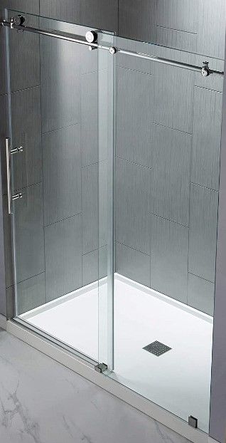 Photo 1 of **ONE SHOWER DOOR ONLY** ALL ACCESSORIES SOLD SEPERATELY**
WOODBRIDGE MBSDC6076-C  Sliding Glass Shower Door | 56"-60"W x 76"H 