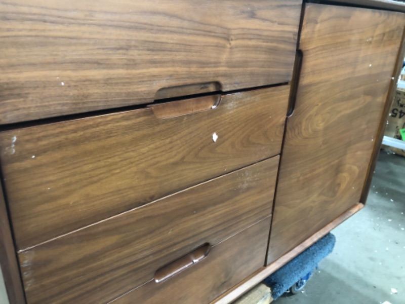 Photo 3 of (DAMAGED BACK/SURFACES/DOORS/CORNERS)
Unique Furniture Afton Sideboards Cabinet, Walnut
