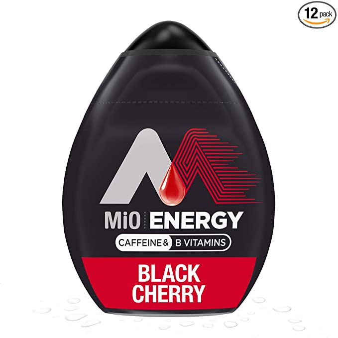 Photo 1 of (BB DATE: 30May2022) MiO Energy Black Cherry Naturally Flavored Liquid Water Enhancer 12 Count 1.62 fl oz
