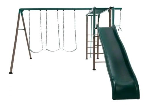 Photo 1 of (BOX 2 OF 2) NOT COMPLETE Lifetime Earthtone Colors Monkey Bar Adventure Swing Set