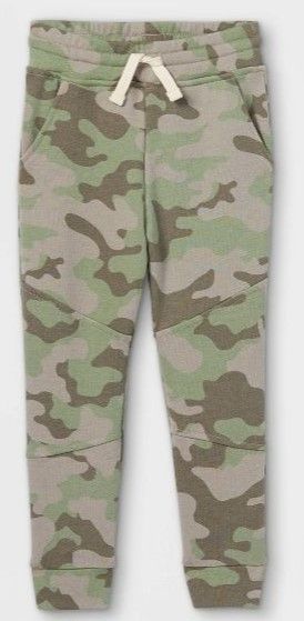 Photo 1 of Toddler Boys' Fleece Camo Moto Jogger Pants - art class™ Green size 18m