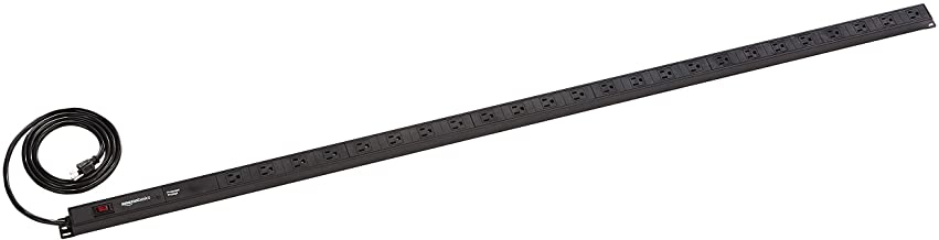 Photo 1 of (BENT FRAME)
Amazon Basics Heavy Duty Metal Surge Protector Power Strip with Mounting Brackets - 24-Outlet, 840-Joule (15A On/Off Circuit Breaker)