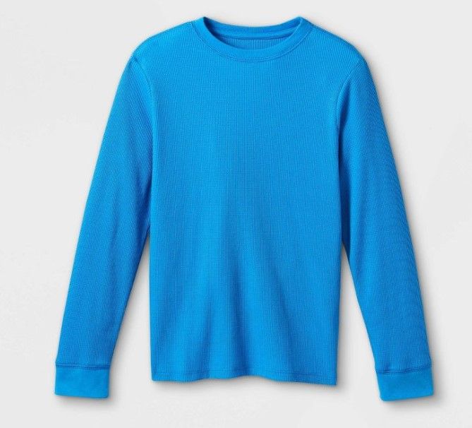 Photo 1 of Boys' Thermal Long Sleeve T-Shirt - Cat & Jack™, Large, pack of 2

