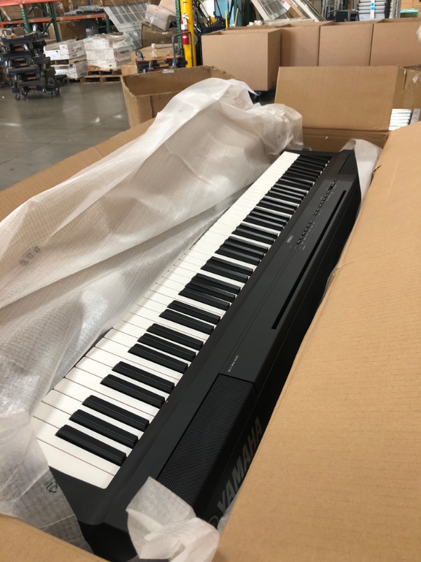 Photo 2 of YAMAHA P125 88-Key Weighted Action Digital Piano with Power Supply and Sustain Pedal, Black
