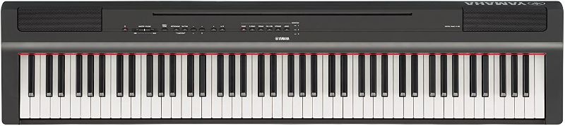 Photo 1 of YAMAHA P125 88-Key Weighted Action Digital Piano with Power Supply and Sustain Pedal, Black
