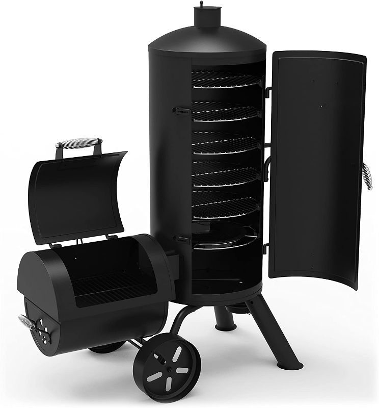 Photo 1 of Dyna-Glo Signature Series DGSS1382VCS-D Heavy-Duty Vertical Offset Charcoal Smoker & Grill