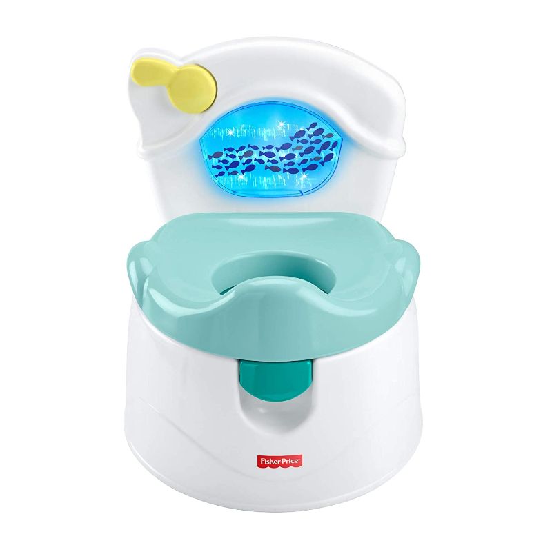 Photo 1 of Fisher-Price Sea Me Flush Potty, Training Chair with Music and Lights for Infant and Toddler
