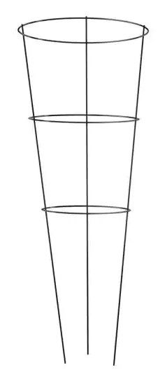 Photo 1 of 10 PACK -42 in. Heavy-Duty Black Tomato Cage
