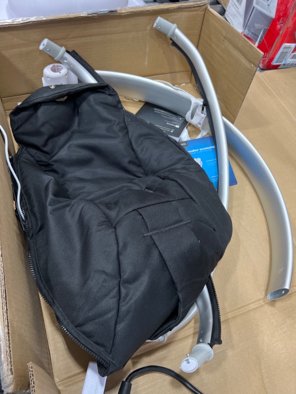 Photo 2 of ***PARTS ONLY*** 4MOMS MAMAROO 4.0 BABY SWING, CLASSIC BLACK 33 X 19.5 X 25.5 INCHES MISSING SOME COMPONENTS