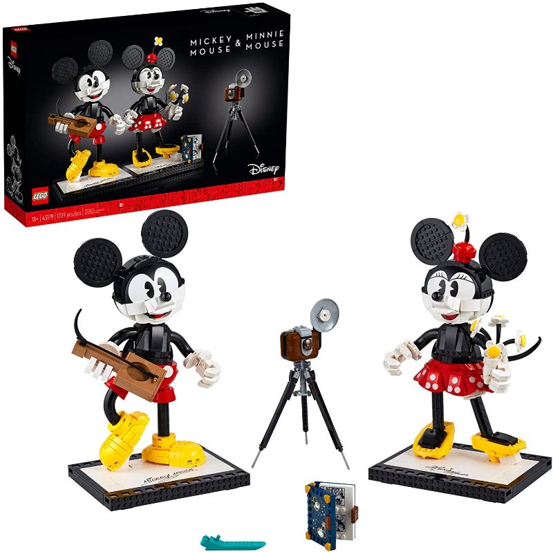 Photo 1 of LEGO Disney Mickey Mouse & Minnie Mouse Buildable Characters (43179), Classic-Style Mickey Mouse Collectible Adult Building Kit, New 2021 (1,739 Pieces)
