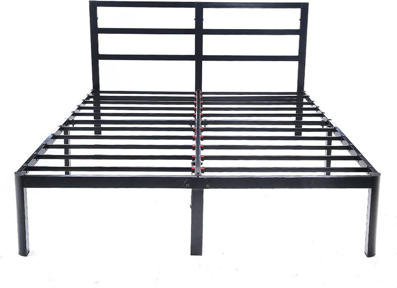 Photo 1 of *INCOMPLETE* -18" Metal Slat 3S Bed Frame - 76" x 80" x 18" 