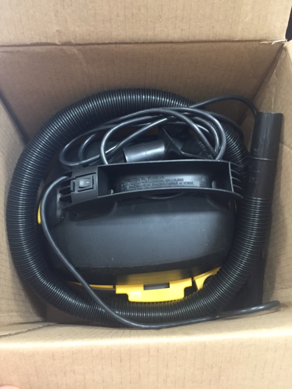 Photo 2 of 2.5 Gal. 1.75-Peak HP Compact Wet/Dry Shop Vacuum with Filter Bag, Hose and Accessories
