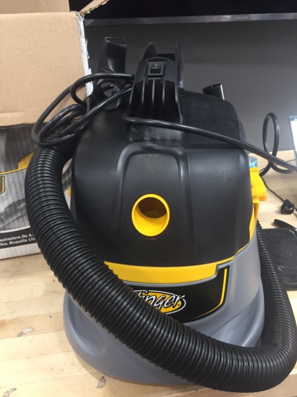 Photo 3 of 2.5 Gal. 1.75-Peak HP Compact Wet/Dry Shop Vacuum with Filter Bag, Hose and Accessories
