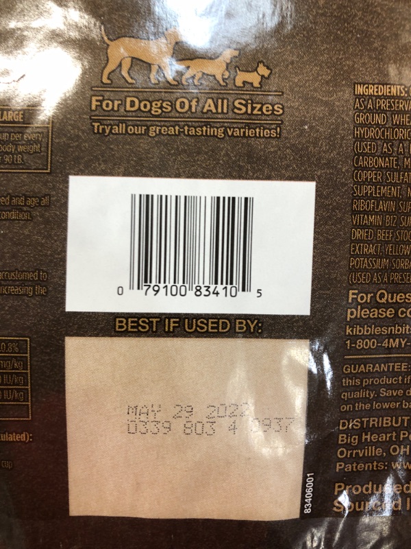 Photo 3 of **NON-REFUNDABLE**EXPIRATION DATE: 05/29/2022**
Kibbles 'n Bits Meaty Middles Prime Rib Flavor, Dry Dog Food, 16.5 lb Bag
