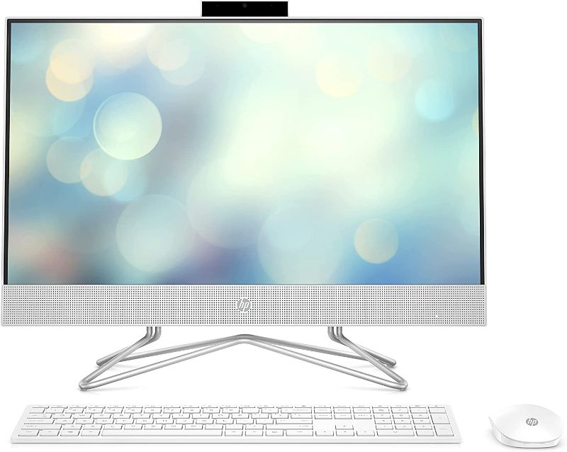 Photo 1 of HP 24" All-in-One Desktop, 11th Generation Intel Core i7-1165G7 Processor, Intel Iris Xe Graphics, 16 GB RAM, 512 GB SSD, Windows 11 Home (24-dp1380, Natural Silver)
