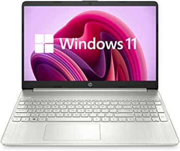 Photo 1 of [Windows 11 Home] HP Laptop, 15.6'' Full HD Display, AMD Athlon Silver 3050U Processor, 8GB RAM, 256GB SSD, Media Card Reader, USB Type-C, HDMI, Webcam, Wi-Fi, Bluetooth, Silver
