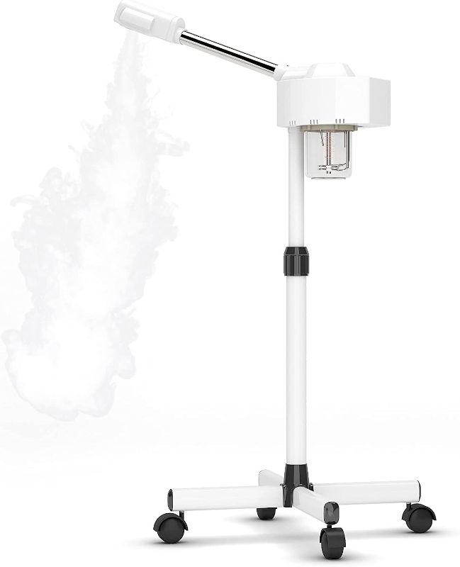 Photo 1 of ***PARTS ONLY*** Professional Facial Steamer, Loxey Face Steamer with Adjustable Nozzle and Stronger Nano Ionic Hot Mist for Facial Deep Cleaning for Professional Beauty Salon or Home Use.(White)
