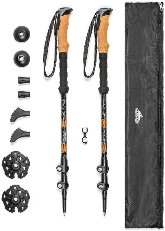 Photo 1 of (POLES ONLY) Cascade Mountain Tech Trekking Poles
