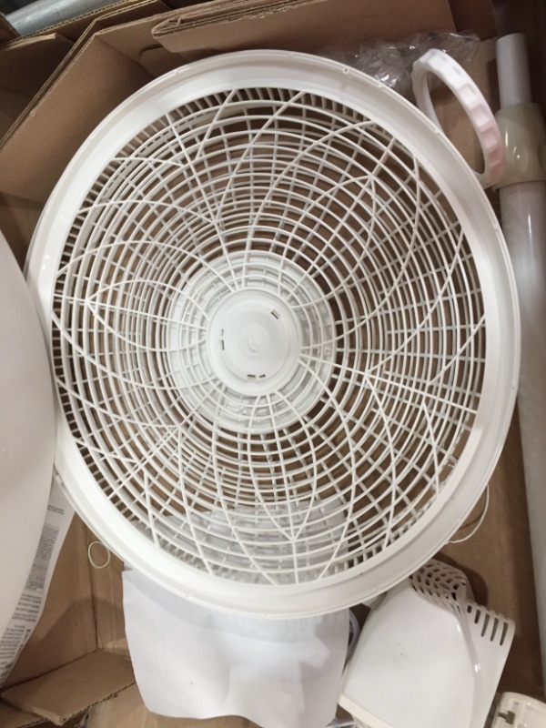 Photo 2 of Lasko 1820 18? Elegance & Performance Adjustable Pedestal, White-Features Oscillating Movement Tilt-back Fan Head, 2.3
