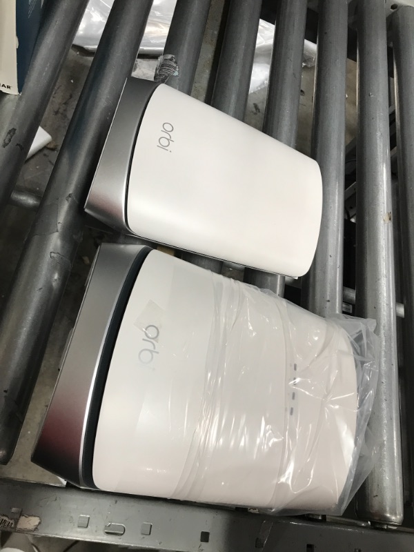 Photo 1 of NETGEAR Orbi Whole Home WiFi 6 System with DOCSIS 3.1 Built-in Cable Modem (CBK752) – Cable Modem Router + 1 Satellite Extender | Covers up to 5,000 sq. ft. 40+ Devices | AX4200 (Up to 4.2Gbps)
