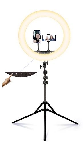 Photo 1 of 18" Ring Light with Extendable Tripod Stand