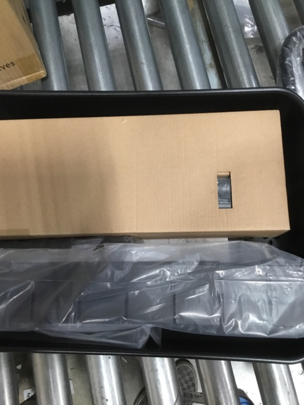 Photo 1 of alvorog 3-Tier Rolling Utility Cart Storage Shelves Multifunction Storage Trolley Service Cart with Mesh Basket Handles and Wheels Easy Assembly for Bathroom, Kitchen, Office (Black)
16.9"D x 14.2"W x 34"H
