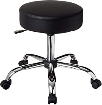 Photo 1 of Boss Office Products Be Well Medical Spa Stool in Black