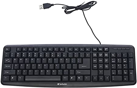 Photo 1 of Verbatim 99201 SLIMLINE CORDED USB KEYBOARD BLACK 
