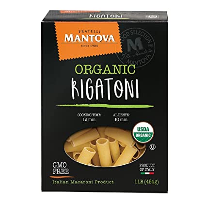 Photo 1 of *EXPIRES May 2023, NONREFUNDABLE*
Mantova Italian Organic Rigatoni Pasta - 100% Durum Semolina Organic Rigatoni - 1 Pound (Pack of 6) - Product Of Italy
