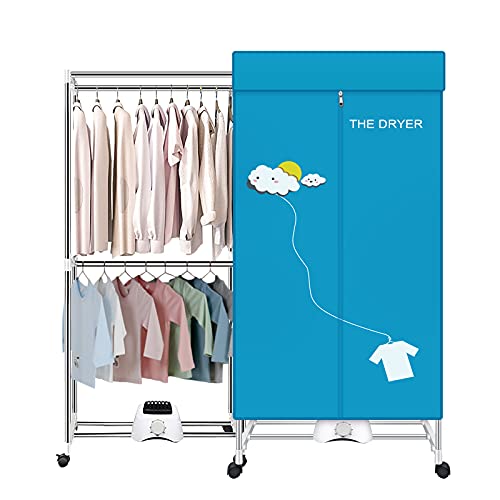 Photo 1 of Portable Dryer,110V 1000W Electric Clothes Dryer Machine Double layer Stackable Clothes Drying Rack for Apartments, RV,Laundry,and More

