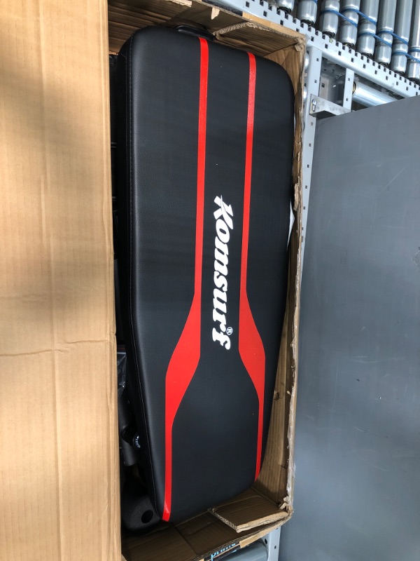 Photo 1 of KOMSURF Weight Bench, Adjustable Workout Bench, Exercise Bench Press for Home Gym, Foldable Equipment Body Gym System, Strength Training Bench for Full Body Workout