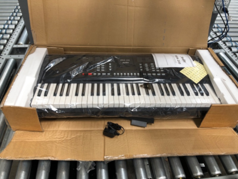 Photo 2 of Moukey Keyboard Piano, 61 Key Piano Keyboard, Full-Size Electric Piano, Superior Sound, Powerful Functions, Durable keys, Electric Keyboard with Music Stand and Power Adapter, Portable Music Keyboard
