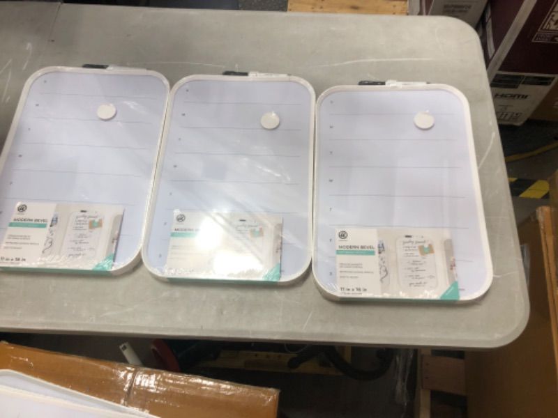 Photo 1 of 3 items 
U Brands 11"x16" Modern Bevel Dry Erase Board - White x3