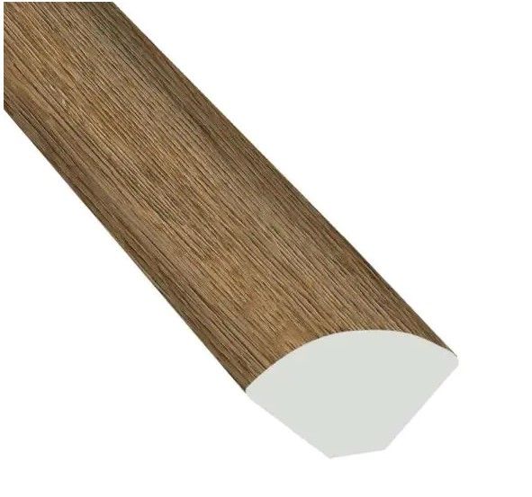 Photo 1 of 19 items 
A&A Surfaces Edwards Oak-3/4 in. Thick x 3/5 in. Wide x 94 in. Length Luxury Vinyl Quarter Round Molding x19