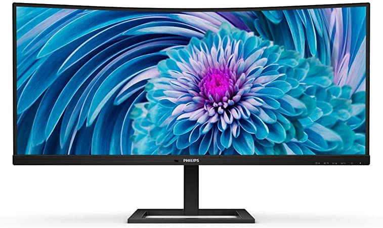 Photo 1 of Philips 346E2CUAE 34" Curved Frameless, UltraWide QHD 3440x1440,100Hz, 121% sRGB, 1ms MPRT, USB-C Docking, MultiView PIP/PBP, Height Adjustable, Black