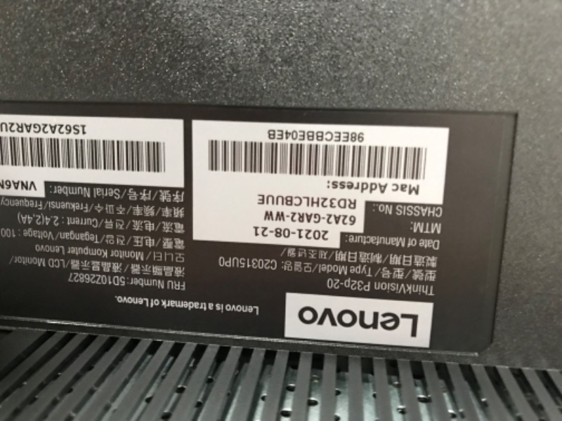 Photo 5 of Lenovo ThinkVision P32p-20 31.5-Inch LED Monitor, Black