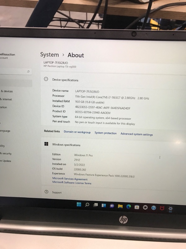 Photo 4 of 2021 HP Pavilion 15.6" Fhd 1920X1080 IPS Laptop, 11th Gen Intel Core i7-1165G7 8GB Ram 128GB M.2 SSD backlit Wifi 6 ,Windows 10 Home 64 Plus, Silver