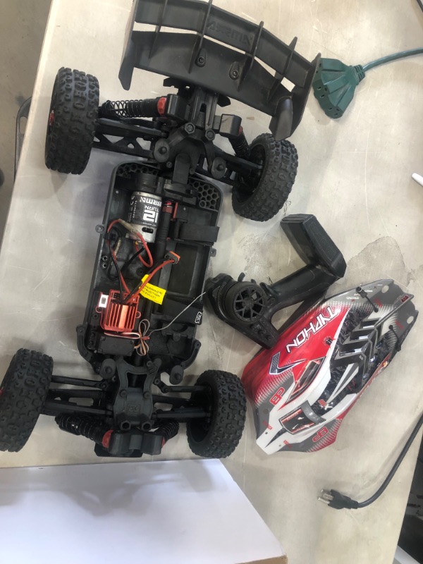 Photo 5 of ARRMA 1/8 Typhon 4X4 V3 3S BLX Brushless Buggy RC Truck RTR (Transmitter and Receiver Included, Batteries and Charger Required), Red, ARA4306V3
