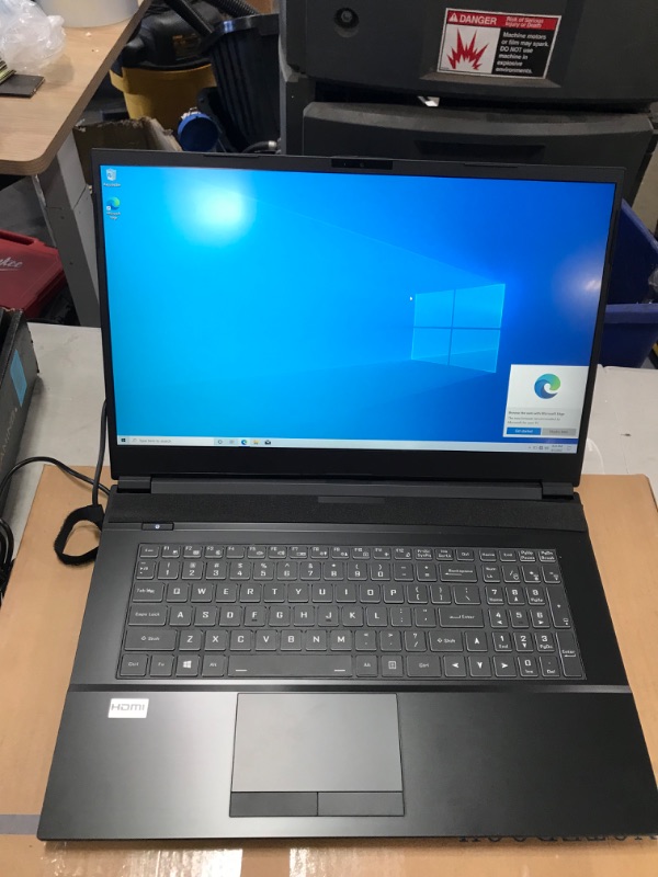 Photo 2 of Sager NP7877DW 17.3-Inch Thin Bezel FHD 144Hz Gaming Laptop, Intel i7-10875H, RTX 2060 6GB, 16GB RAM, 500GB NVMe SSD, Windows 10