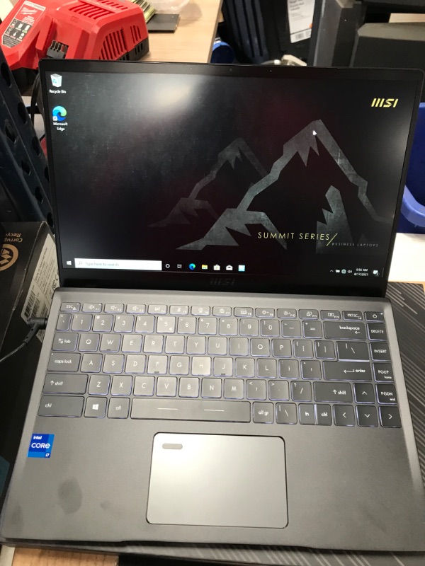 Photo 2 of MSI Summit B14 A11M-076 14" Ultrabook - 1920 x 1080 - Intel Core i7 (11th Gen) i7-1165G7 1.20 GHz - 16 GB RAM - 1 TB SSD - Ink Black - Windows 10 Pro - Intel Iris Xe Graphics - 10 Hour Battery