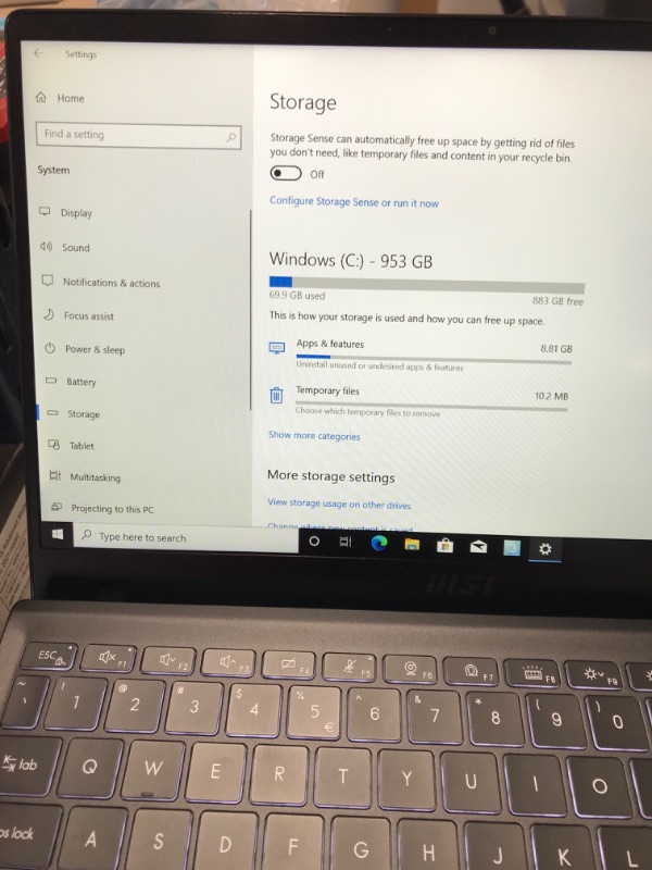 Photo 4 of MSI Summit B14 A11M-076 14" Ultrabook - 1920 x 1080 - Intel Core i7 (11th Gen) i7-1165G7 1.20 GHz - 16 GB RAM - 1 TB SSD - Ink Black - Windows 10 Pro - Intel Iris Xe Graphics - 10 Hour Battery